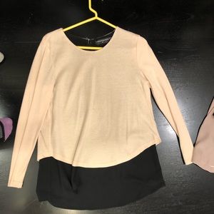 Goodnight Macaroon long sleeve layered tee